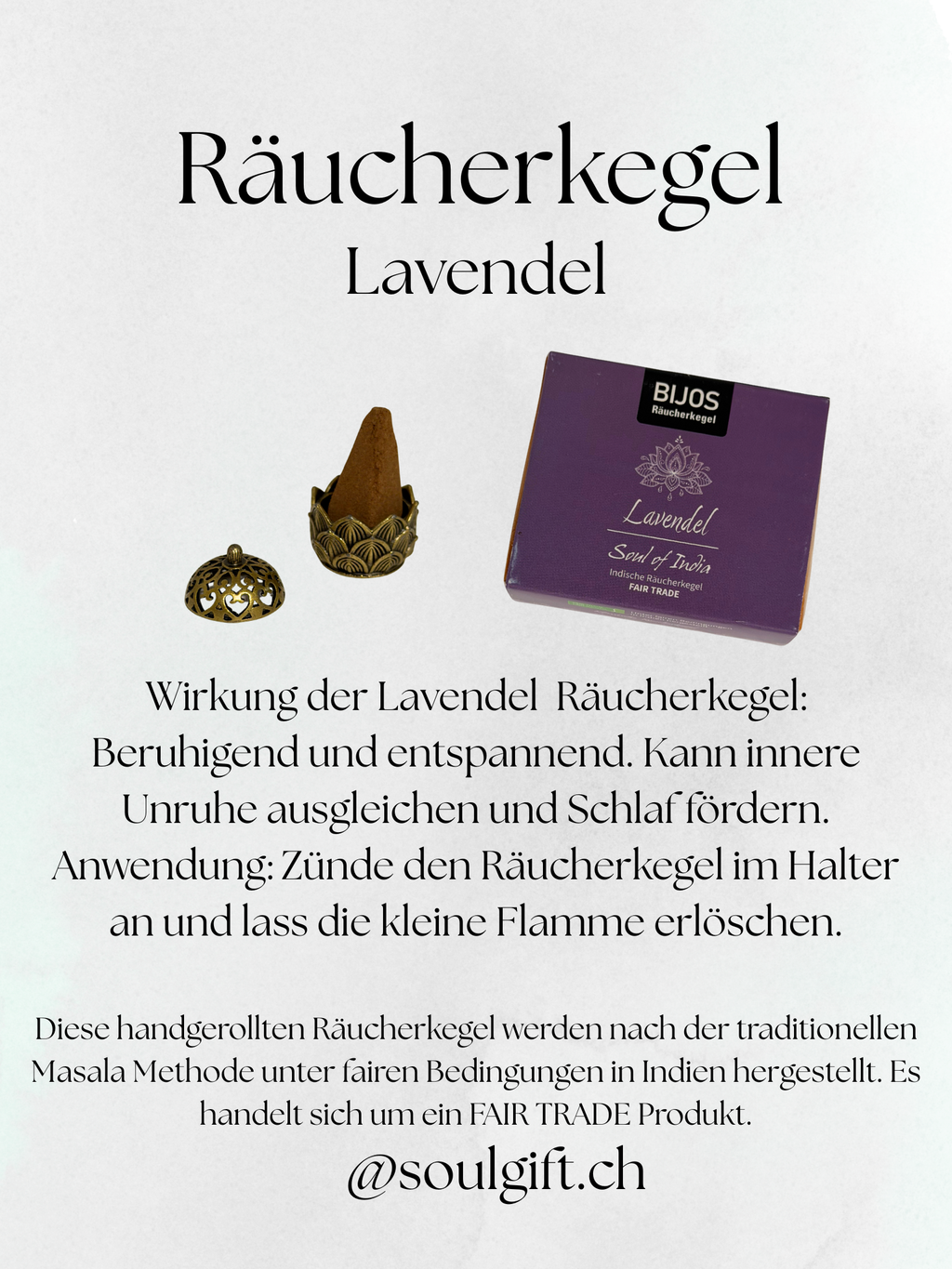 Räucherkegel Lavendel